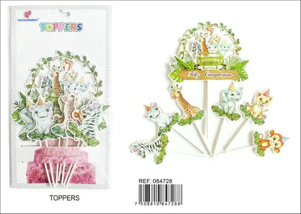 Set de globos metálicos temática animales