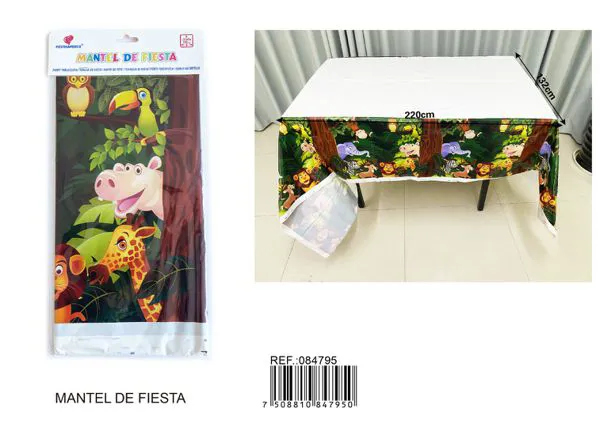 Mantel de fiesta temática animales