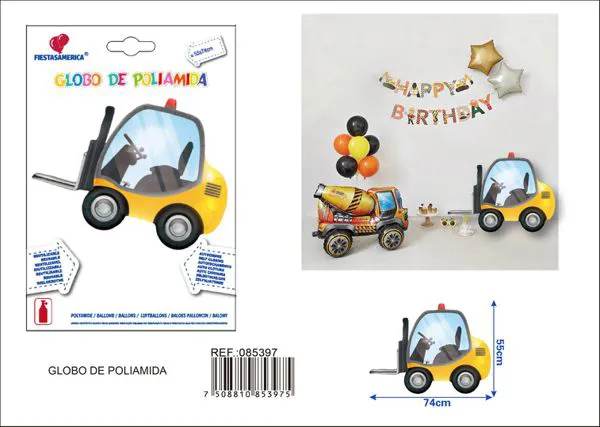 Globo metálico de montacargas