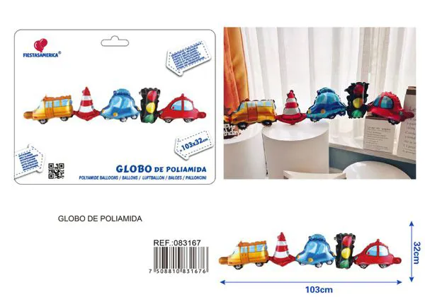Globo metálico de carrito