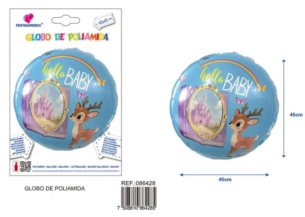 Globo metálico redondo