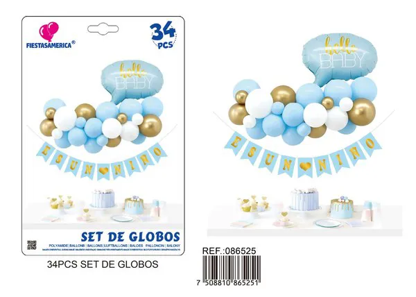 Globos metálicos set BABY