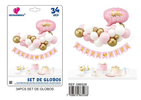 Globos metálicos set BABY