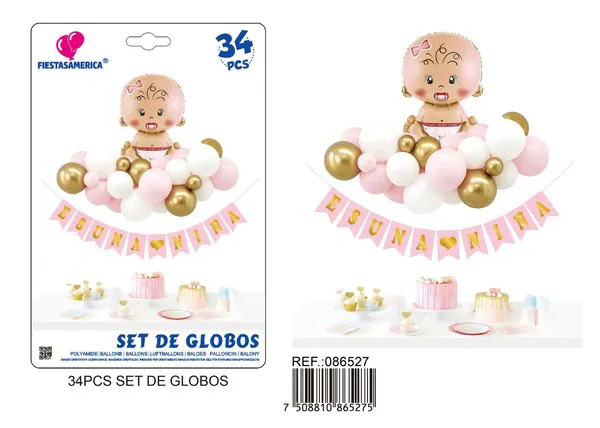 Globos metálicos set BABY