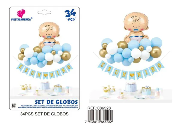 Globos metálicos set BABY