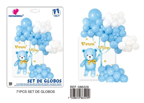 Globos metálicos set BABY