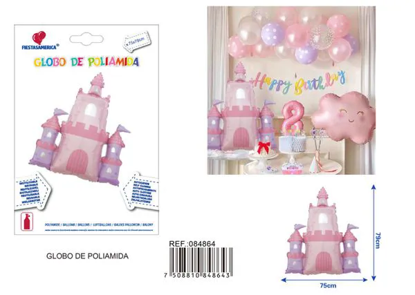 Globo metálico de castillo