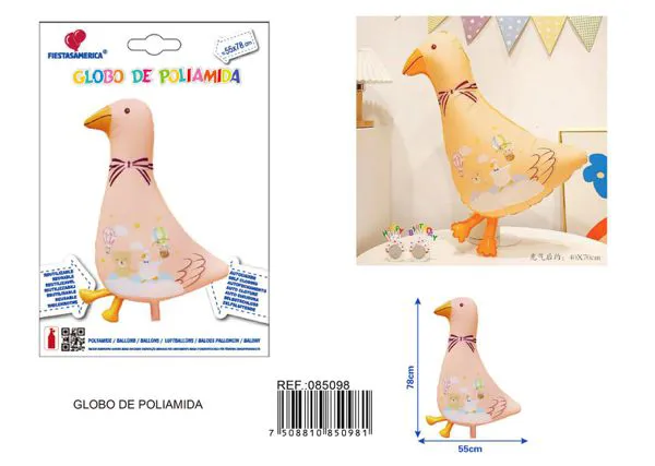 Globo metálico de ganso