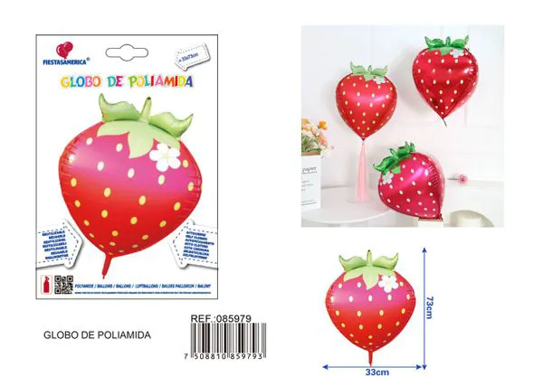 Globo metálico de fresa