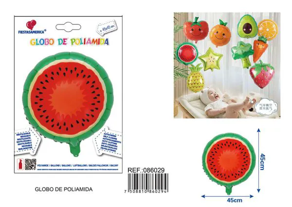Globo metálico de sandía