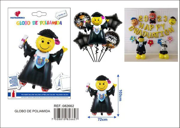 Globo metálico de graduado