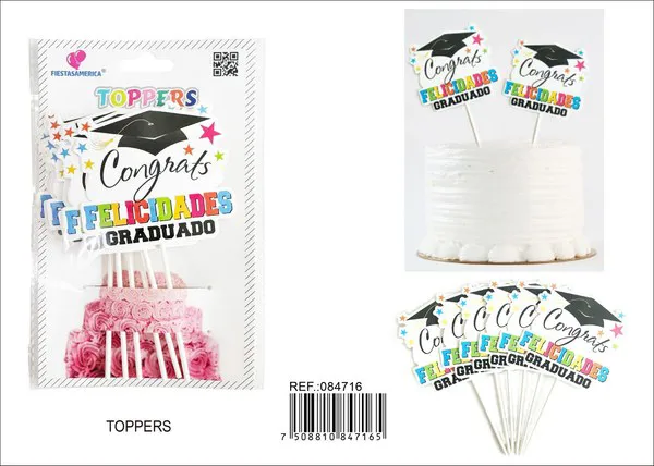 Adorno para pastel de graduación