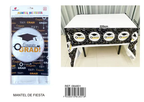 Mantel de fiesta temática graduación