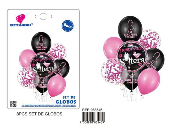 Set de globos metálicos despedida de soltera