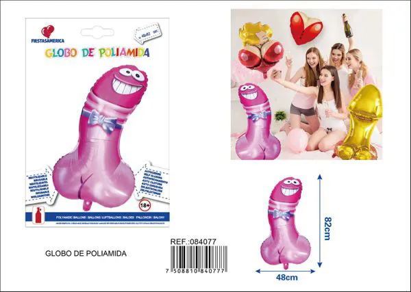 Globo metálico rosa despedida de soltera