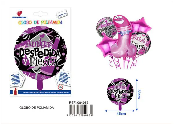Globo metálico redondo despedida de soltera