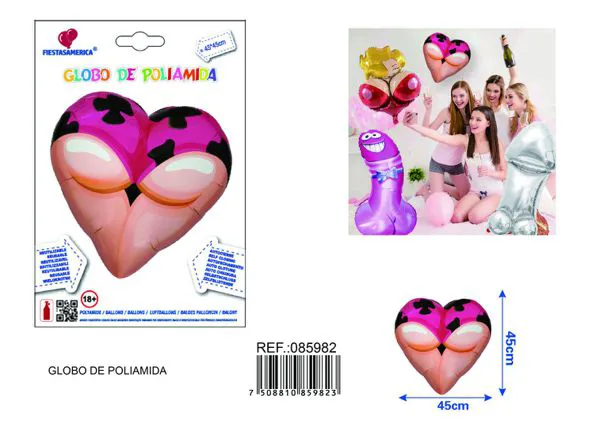 Globo metálico de corazón de leopardo despedida de soltera