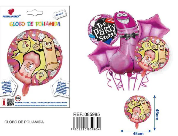 Globo metálico rosa despedida de soltera
