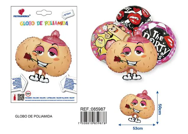 Globo metálico de rosa despedida de soltera
