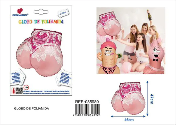 Globo metálico de encaje despedida de soltera