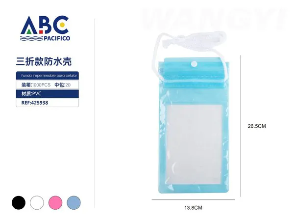 Funda impermeable plegable para celular