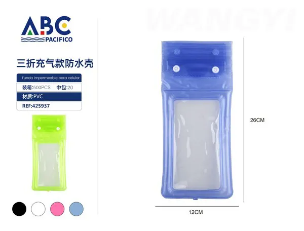 Funda impermeable inflable para celular