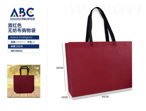 Bolsa de tela no tejida