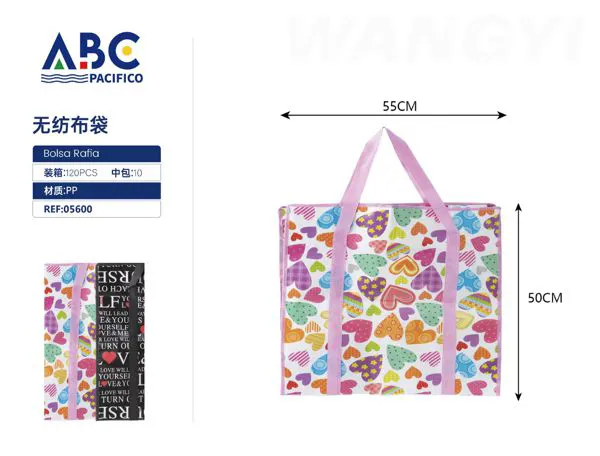 Bolsa de tela no tejida