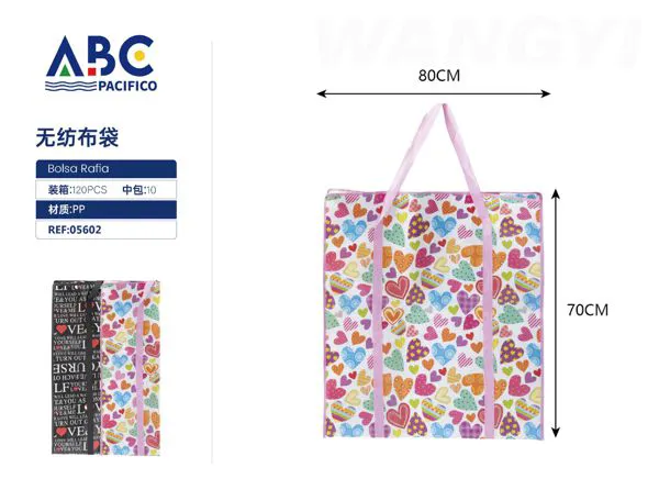 Bolsa de tela no tejida