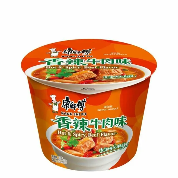 Sopa instantánea Kang Shifu sabor a res picante (vaso)