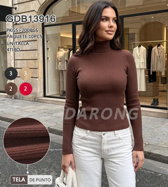 Blusa de cuello alto
