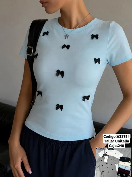 Blusa con moños
