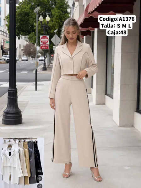 Conjunto de blazer y pantalón
