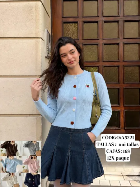 Cardigan con botones