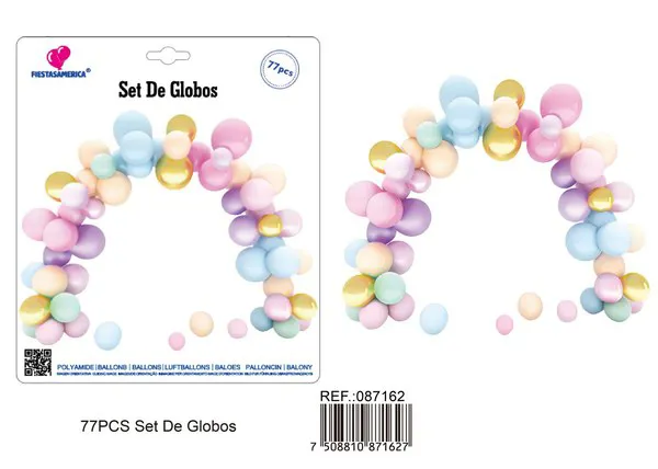 Arco de globos macarón