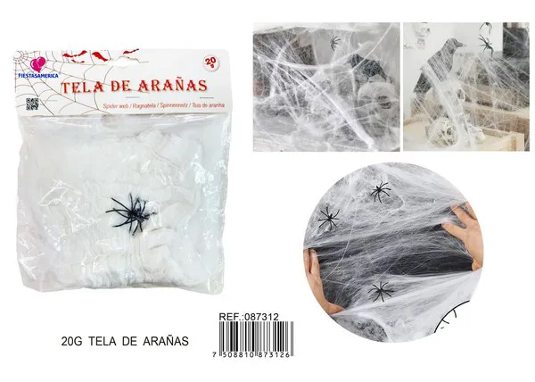 Algodón decorativo blanco de Día de Muertos