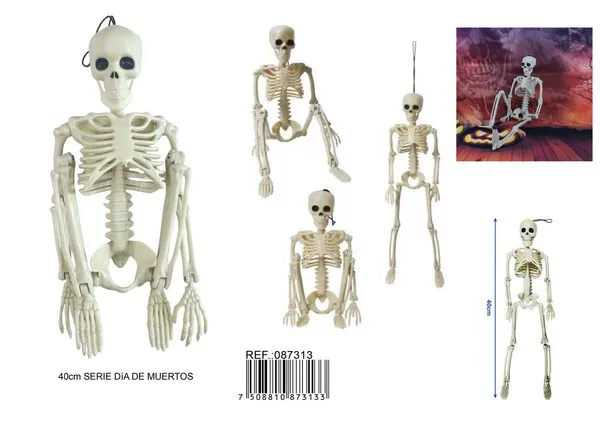 Esqueleto plegable de Día de Muertos
