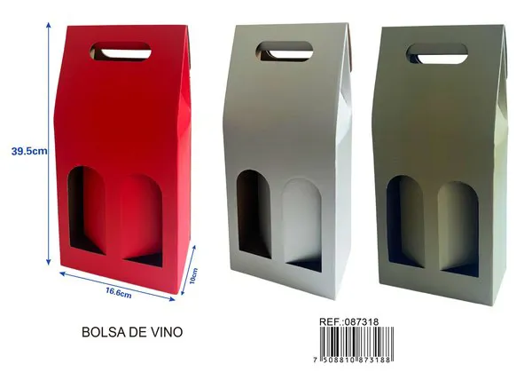 Bolsa para dos botellas de vino