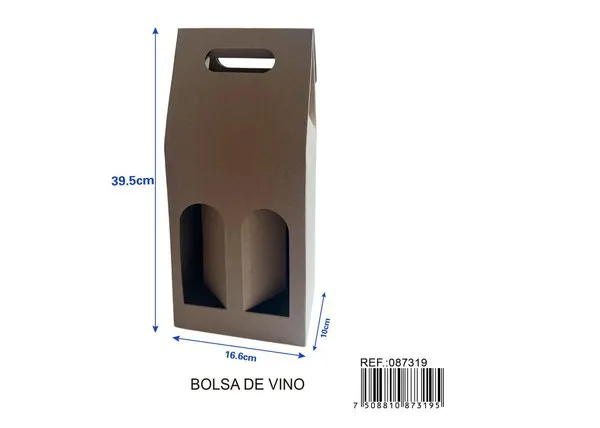 Bolsa para dos botellas de vino