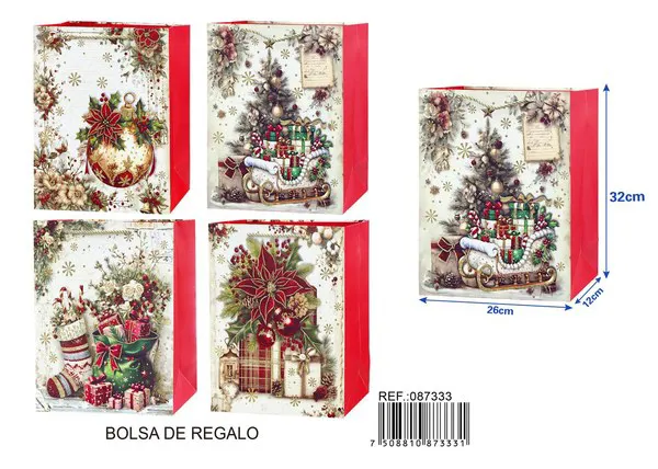Bolsa de regalo con glitter