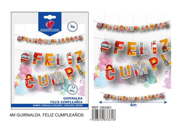 Guirnalda de letras de vehículos de construcción