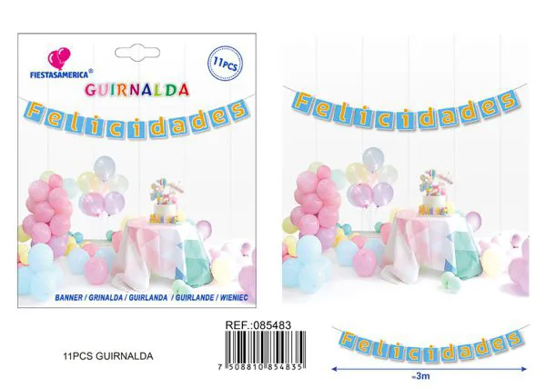 Guirnalda azul
