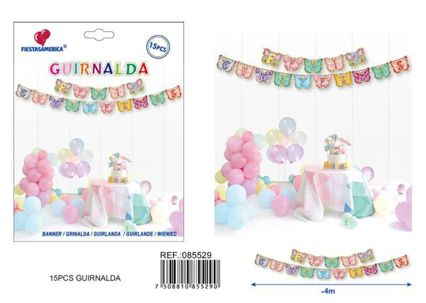 Guirnalda de mariposas