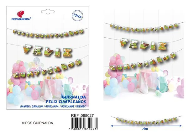 Guirnalda de letras de animales