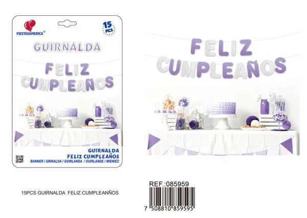 Guirnalda decorativa de fiesta en español