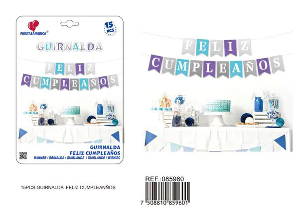 Guirnalda decorativa de fiesta en español