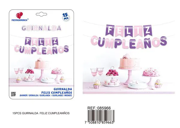 Guirnalda decorativa de fiesta en español