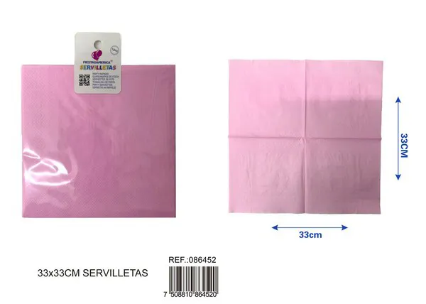 Servilletas de papel rosa