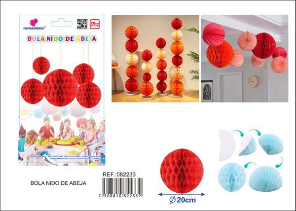 Bola de panal roja