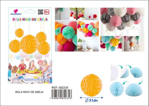 Bola de panal beige